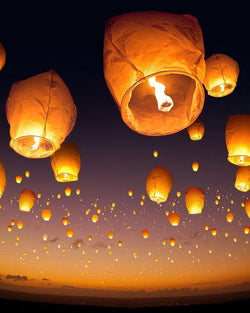 Pack of 5 Sky Lanterns