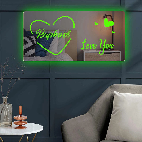 Beautiful Customized Mirror Logo