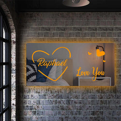 Beautiful Customized Mirror Logo