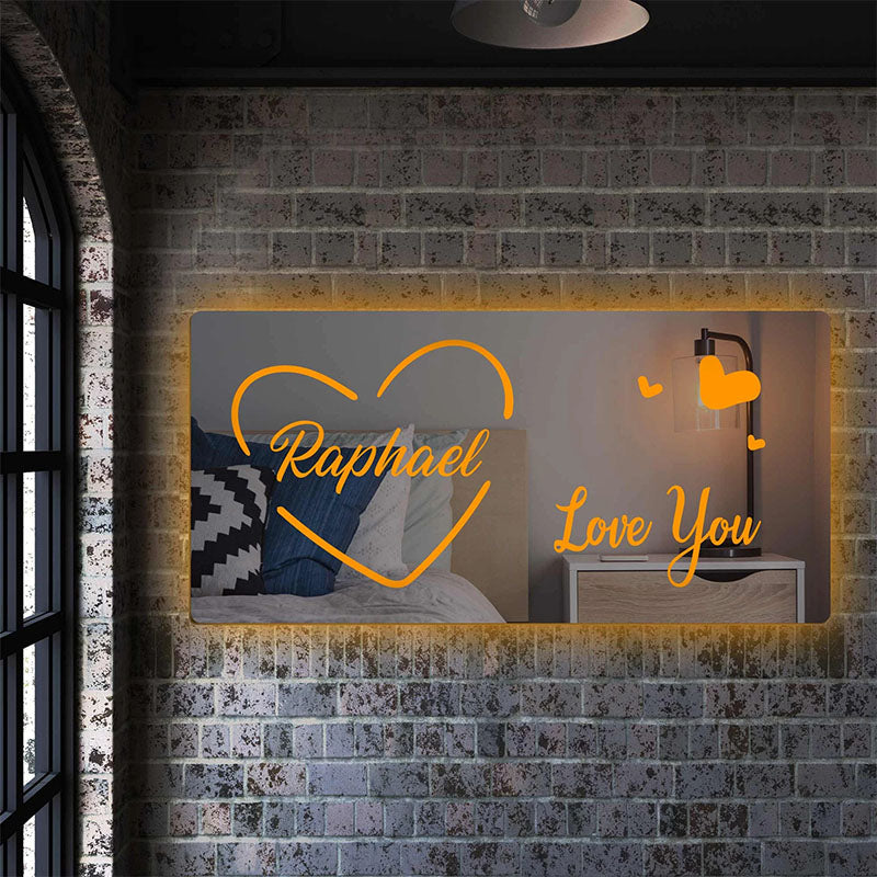 Beautiful Customized Mirror Logo