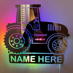 Customized 3D Mirror Logo Tractor