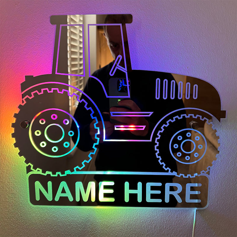 Customized 3D Mirror Logo Tractor