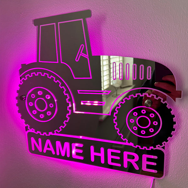 Customized 3D Mirror Logo Tractor