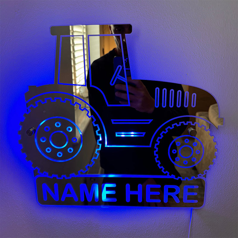 Customized 3D Mirror Logo Tractor