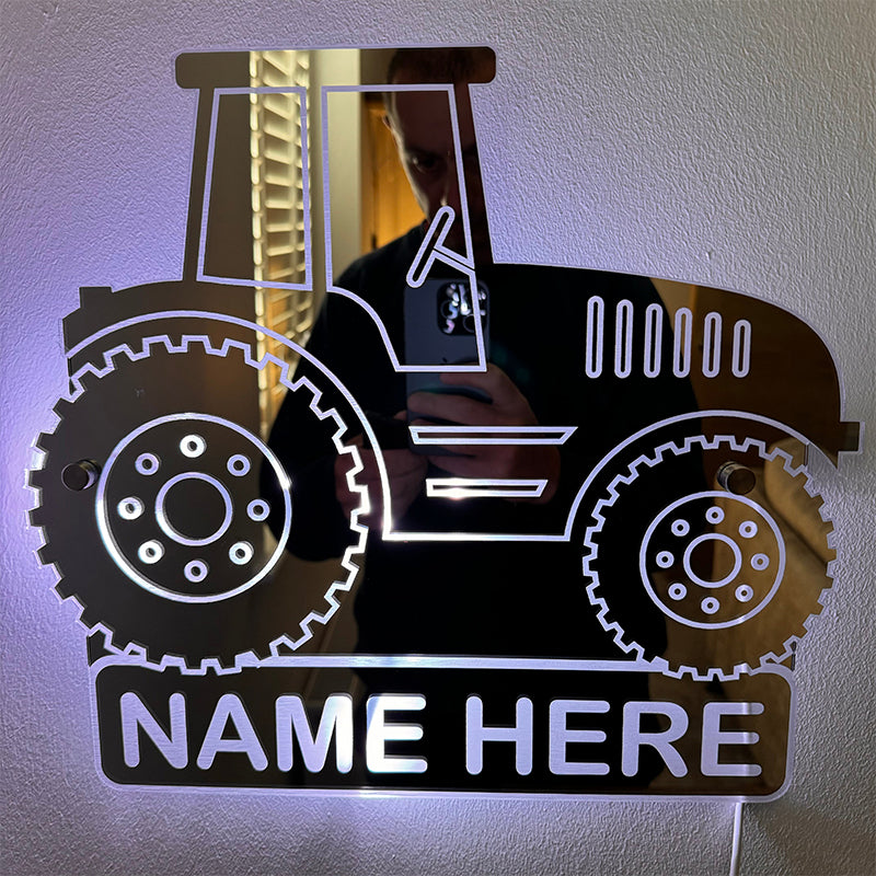 Customized 3D Mirror Logo Tractor