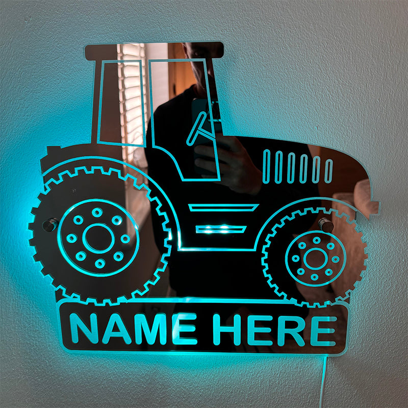 Customized 3D Mirror Logo Tractor