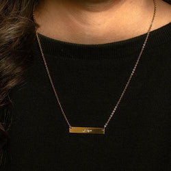 "PERSONALIZED NAME BAR NECKLACE" - Print-For-You